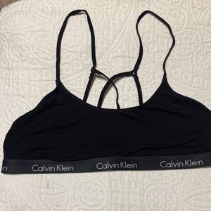 Calvin Klein Black Strappy Bralette